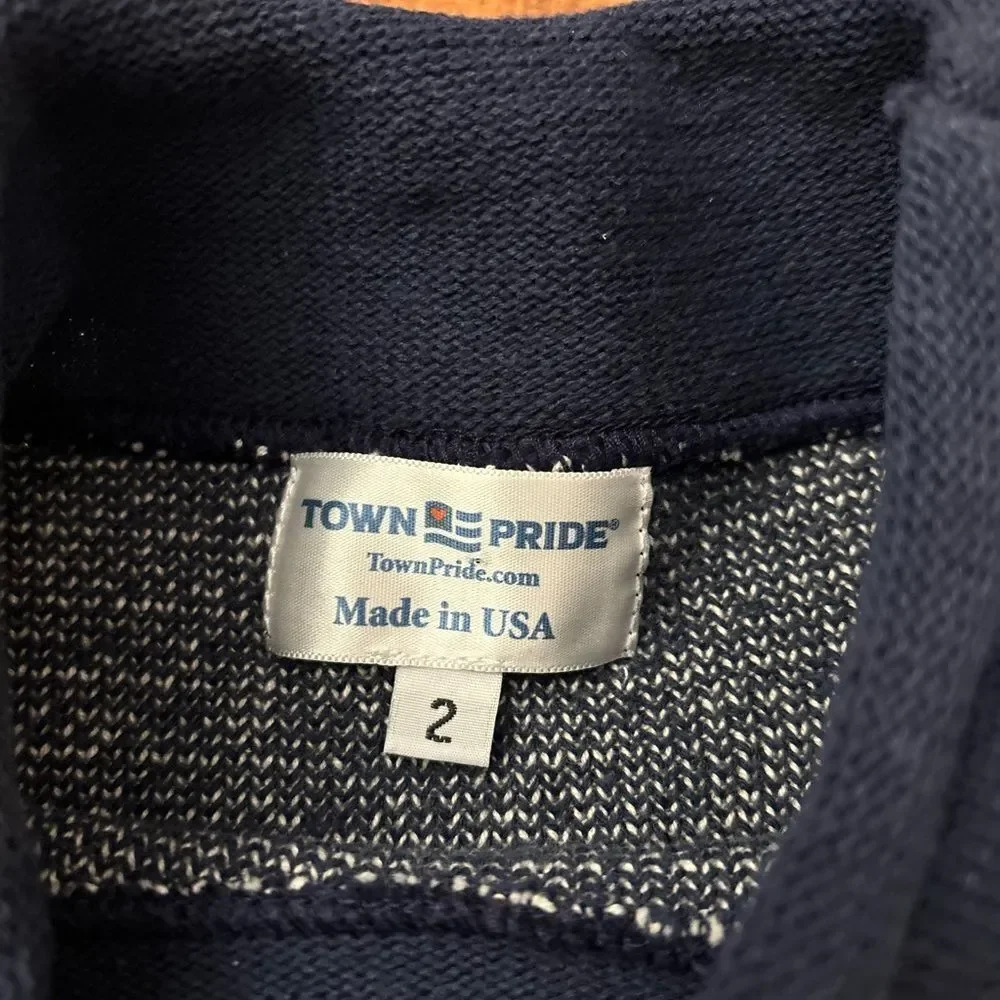 Cape Ann Massachusetts navy knit crewneck sweater
